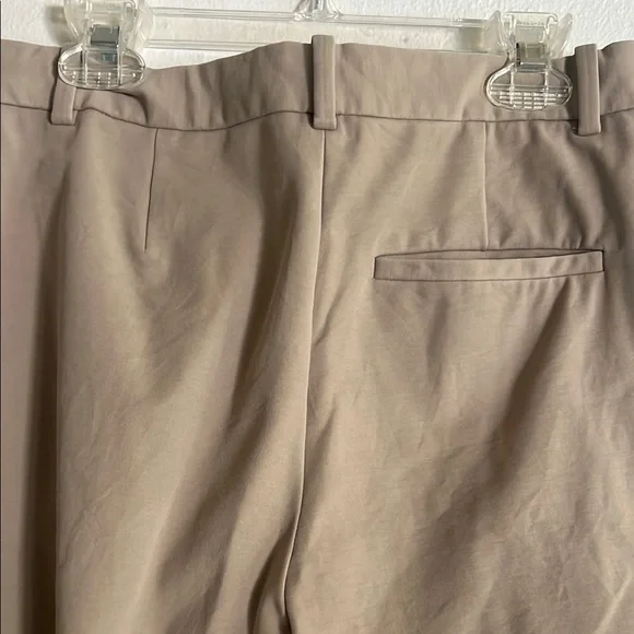 Theory Women’s Tan Classic Ankle Length Straight-Leg Pants - Picture 3 of 4